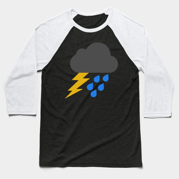 Thunderstorm Baseball T-Shirt by Celtic Morrigan